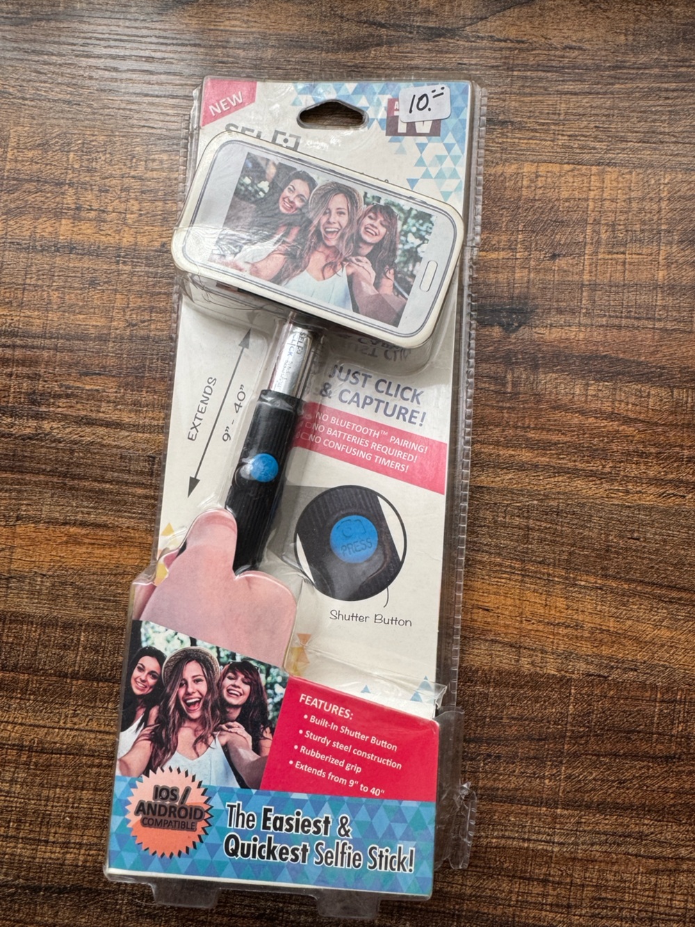 Selfie Click Extendable Selfie Stick Monopod For iOS And Android New